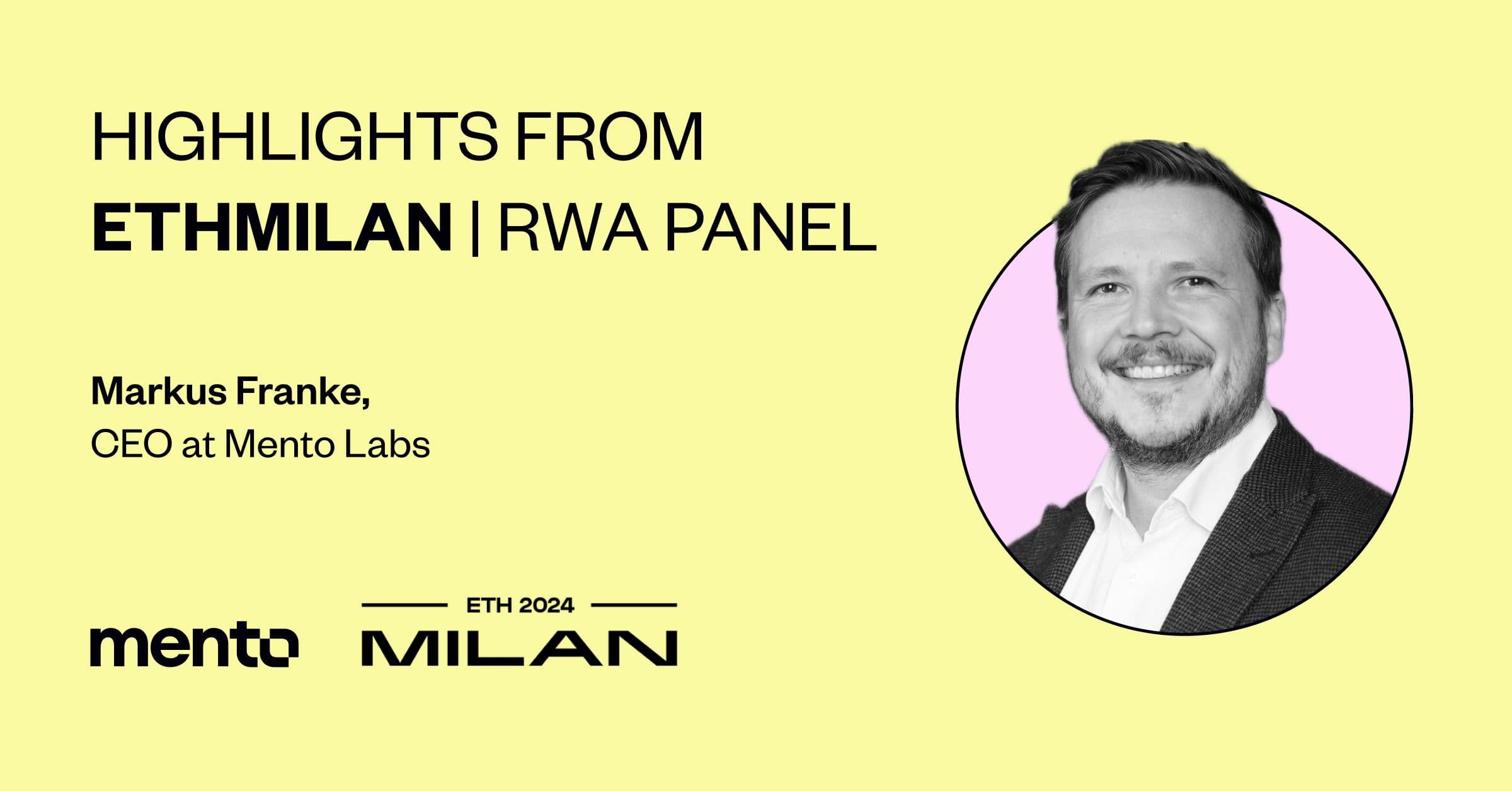 ETHMilan Mento Labs RWA Panel